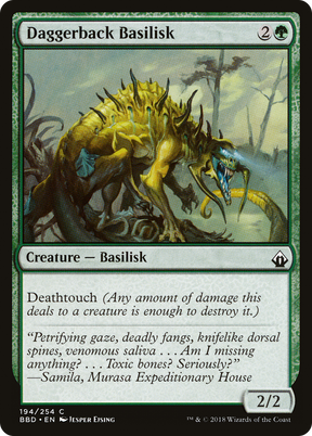 Magic: The Gathering - Daggerback Basilisk Foil - Battlebond