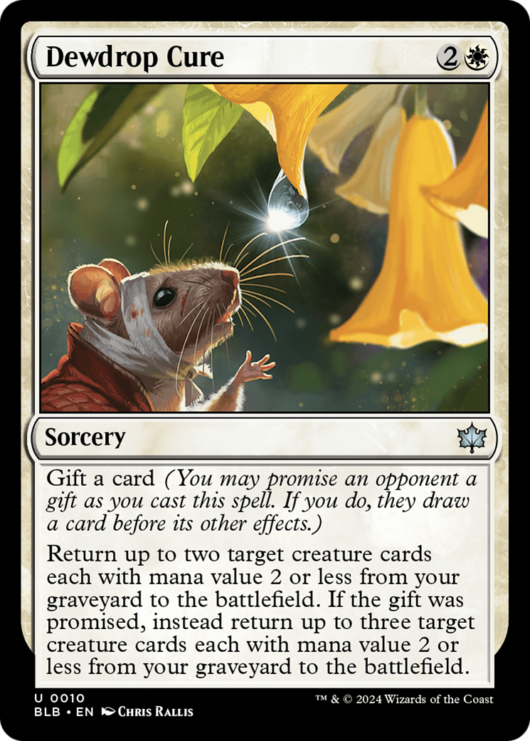 Magic: The Gathering - Dewdrop Cure Foil - Bloomburrow