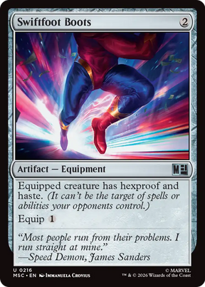 Magic: The Gathering - Swiftfoot Boots - Marvel Super Heroes Commander