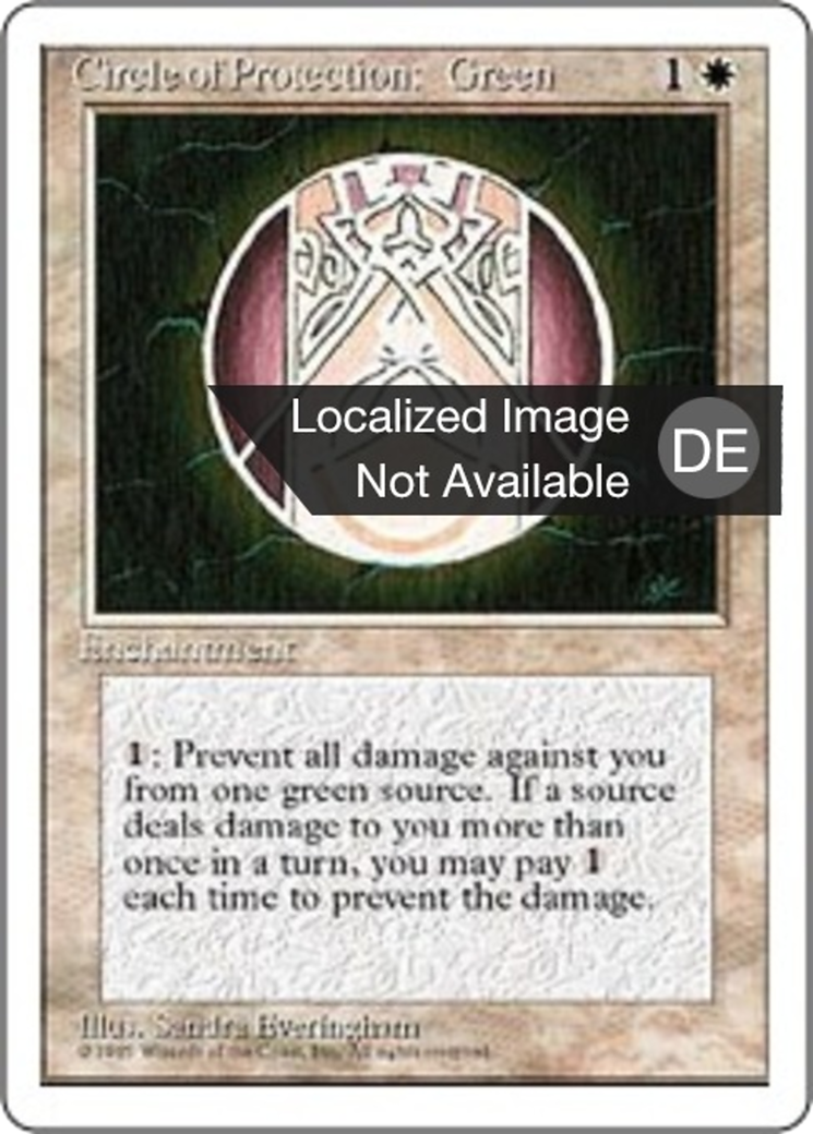 Magic: The Gathering - Schutzkreis gegen Grün - Fourth Edition