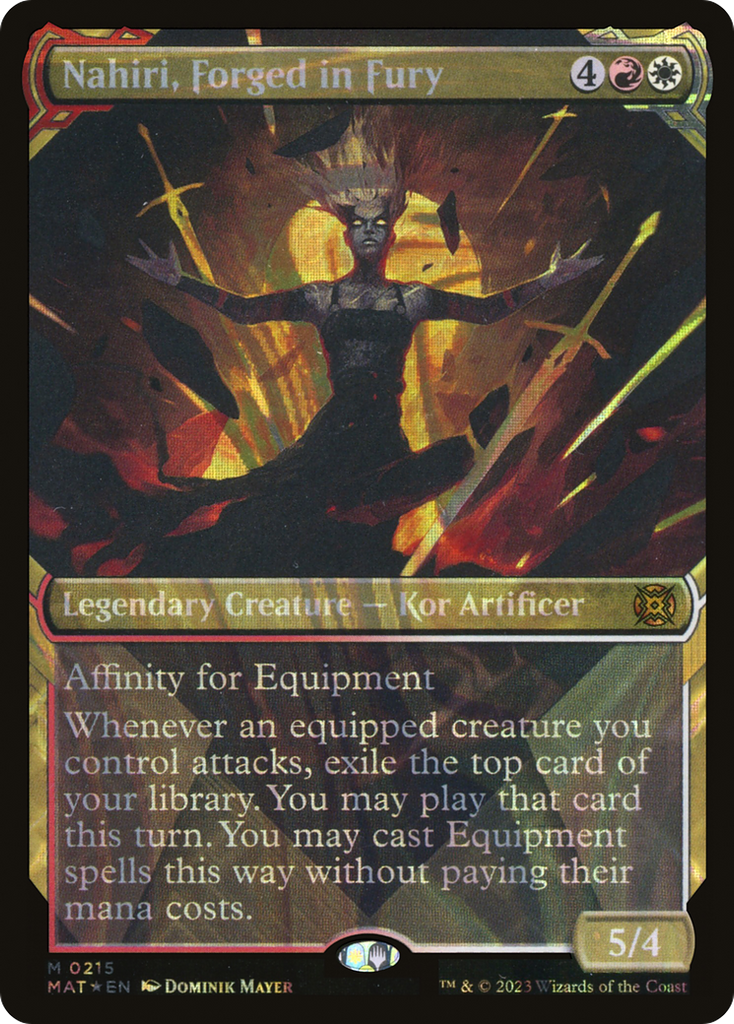 Magic: The Gathering - Nahiri, Forged in Fury Foil - March of the Machine: The Aftermath