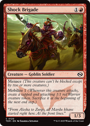 Magic: The Gathering - Shock Brigade Foil - Tarkir: Dragonstorm