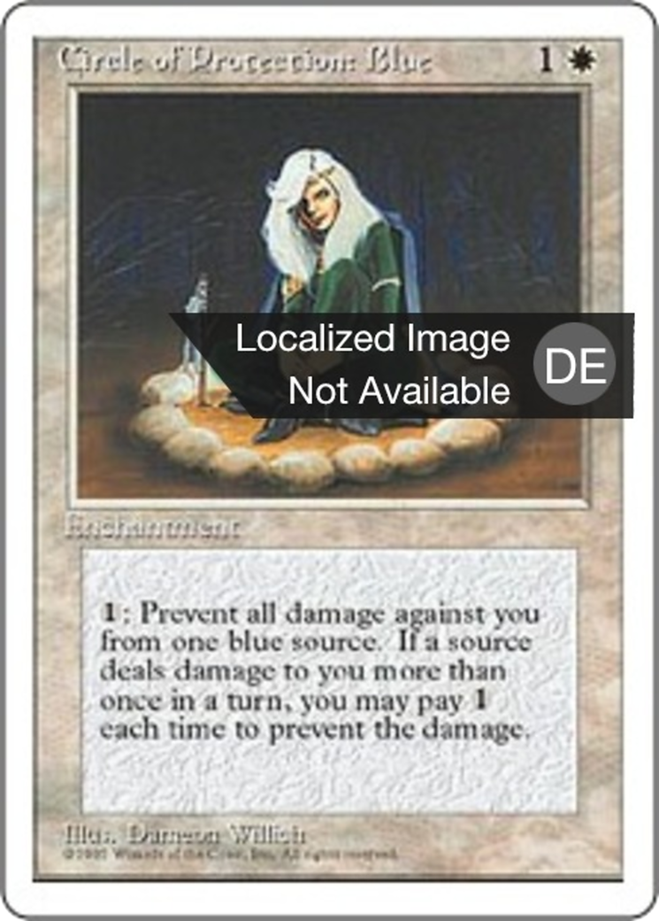 Magic: The Gathering - Schutzkreis gegen Blau - Fourth Edition