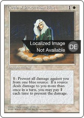 Magic: The Gathering - Schutzkreis gegen Blau - Fourth Edition