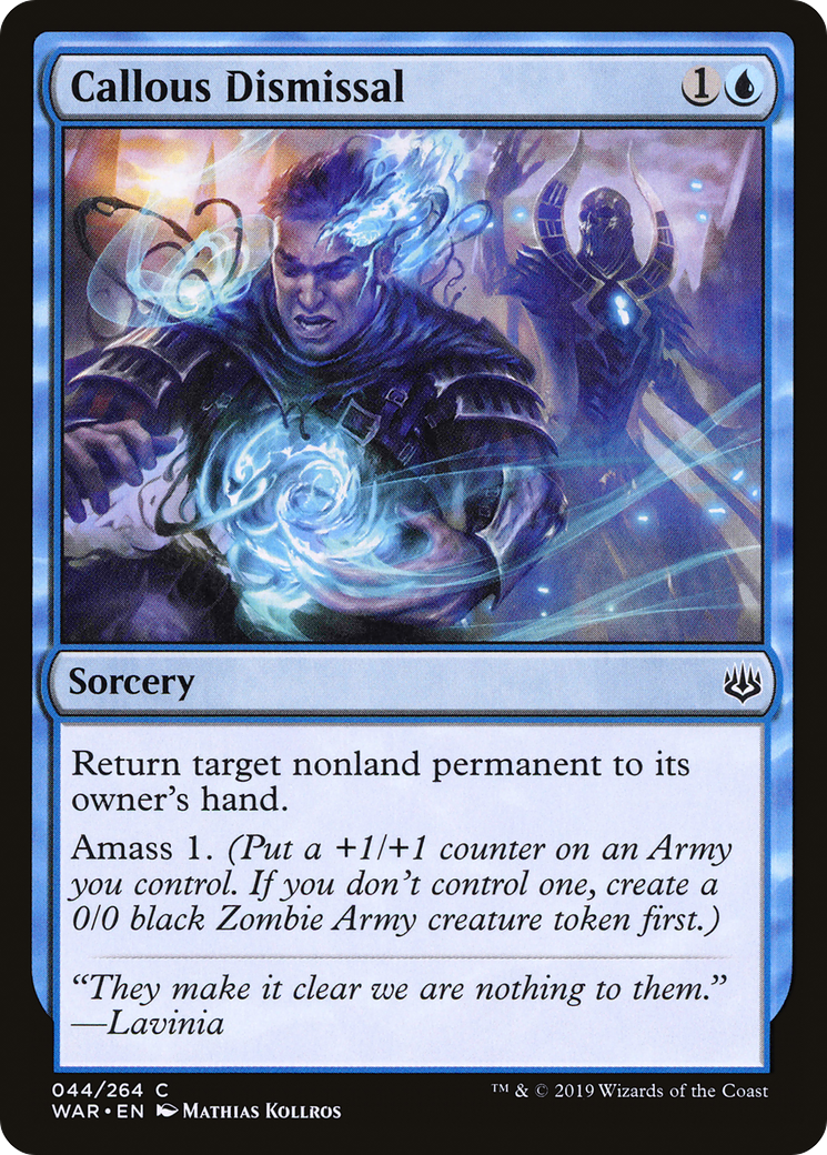 Magic: The Gathering - Callous Dismissal Foil - War of the Spark
