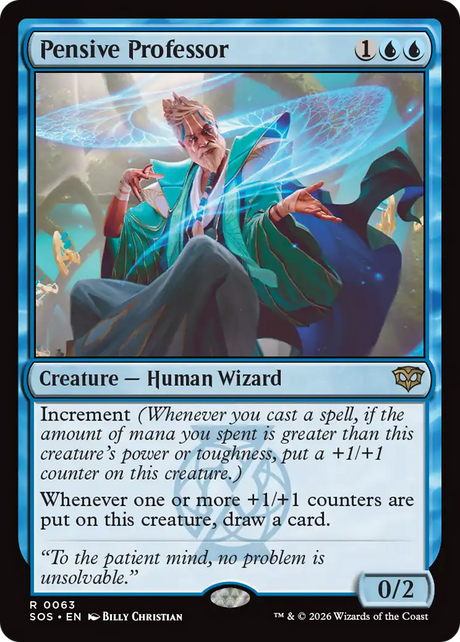 Magic: The Gathering - Pensive Professor - Secrets of Strixhaven