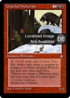 Magic: The Gathering - Grauer Vielfraß - Ice Age