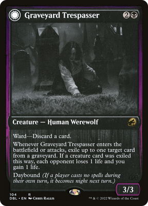 Magic: The Gathering - Graveyard Trespasser // Graveyard Glutton Foil - Innistrad: Double Feature