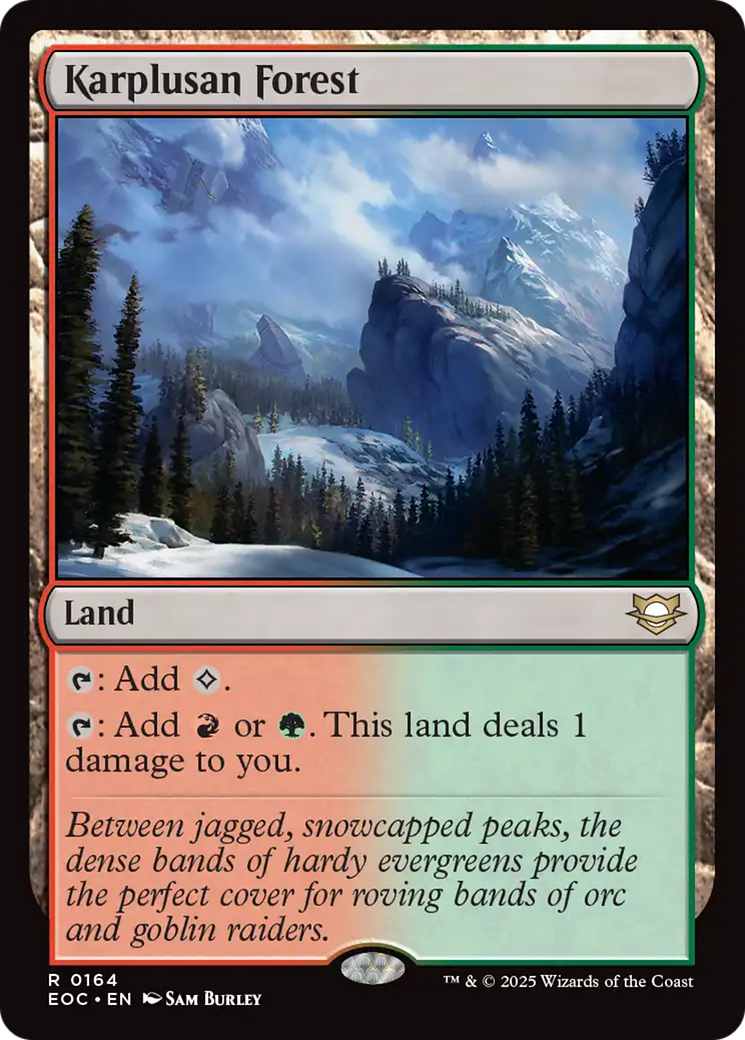 Magic: The Gathering - Karplusan Forest - Edge of Eternities Commander