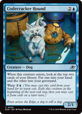 Magic: The Gathering - Codecracker Hound Foil - Edge of Eternities