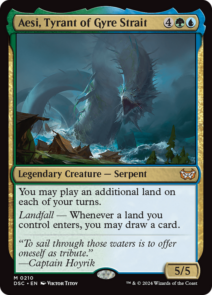 Magic: The Gathering - Aesi, Tyrant of Gyre Strait - Duskmourn: House of Horror Commander