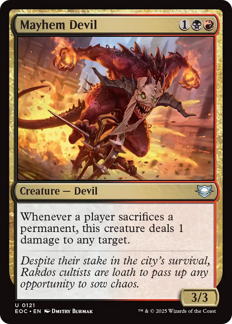 Magic: The Gathering - Mayhem Devil - Edge of Eternities Commander