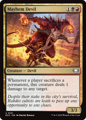 Magic: The Gathering - Mayhem Devil - Edge of Eternities Commander