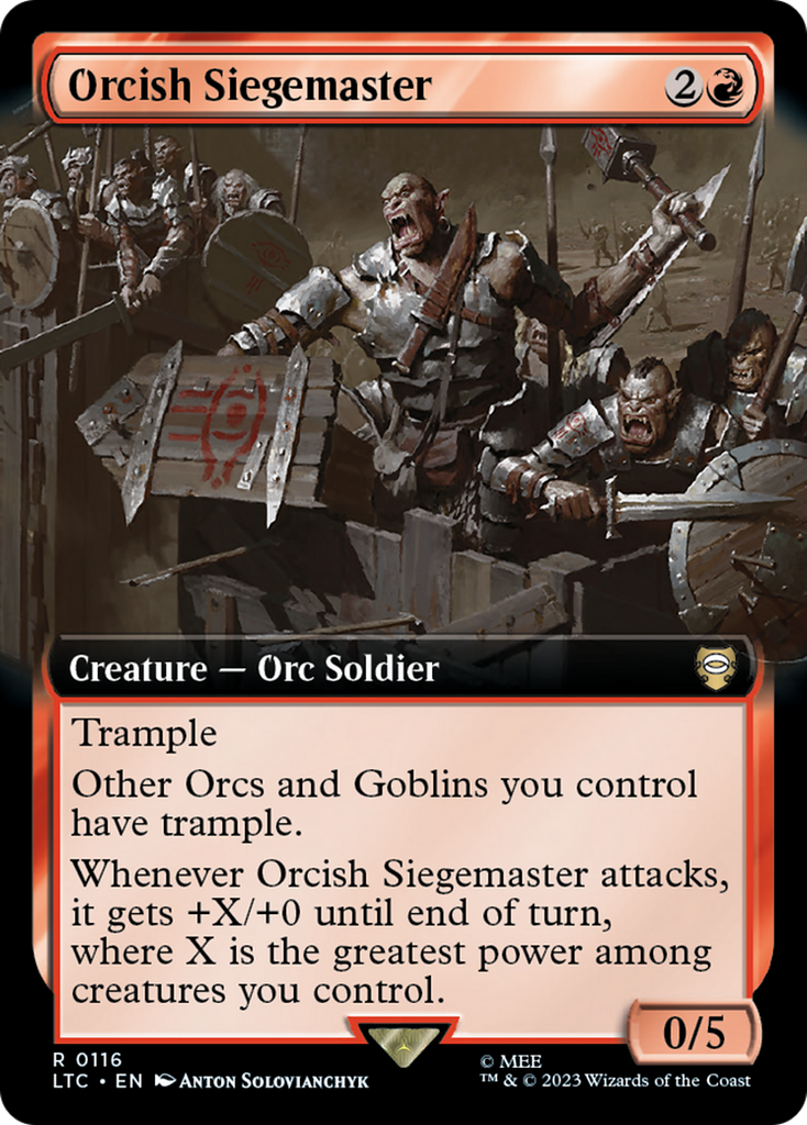 Magic: The Gathering - Orcish Siegemaster - Tales of Middle-earth Commander