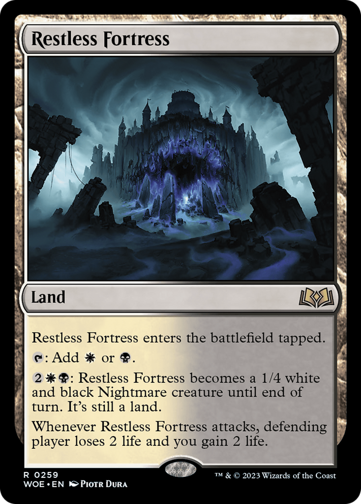 Magic: The Gathering - Restless Fortress Foil - Wilds of Eldraine