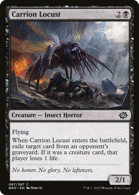 Magic: The Gathering - Carrion Locust Foil - The Brothers' War