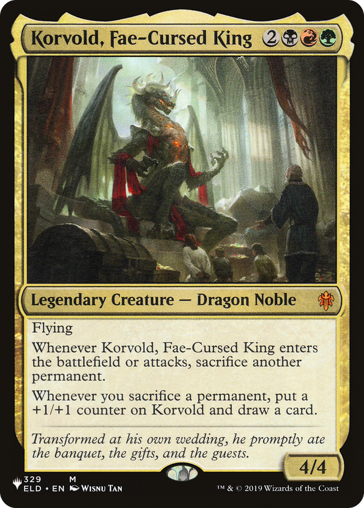 Magic: The Gathering - Korvold, Fae-Cursed King - The List