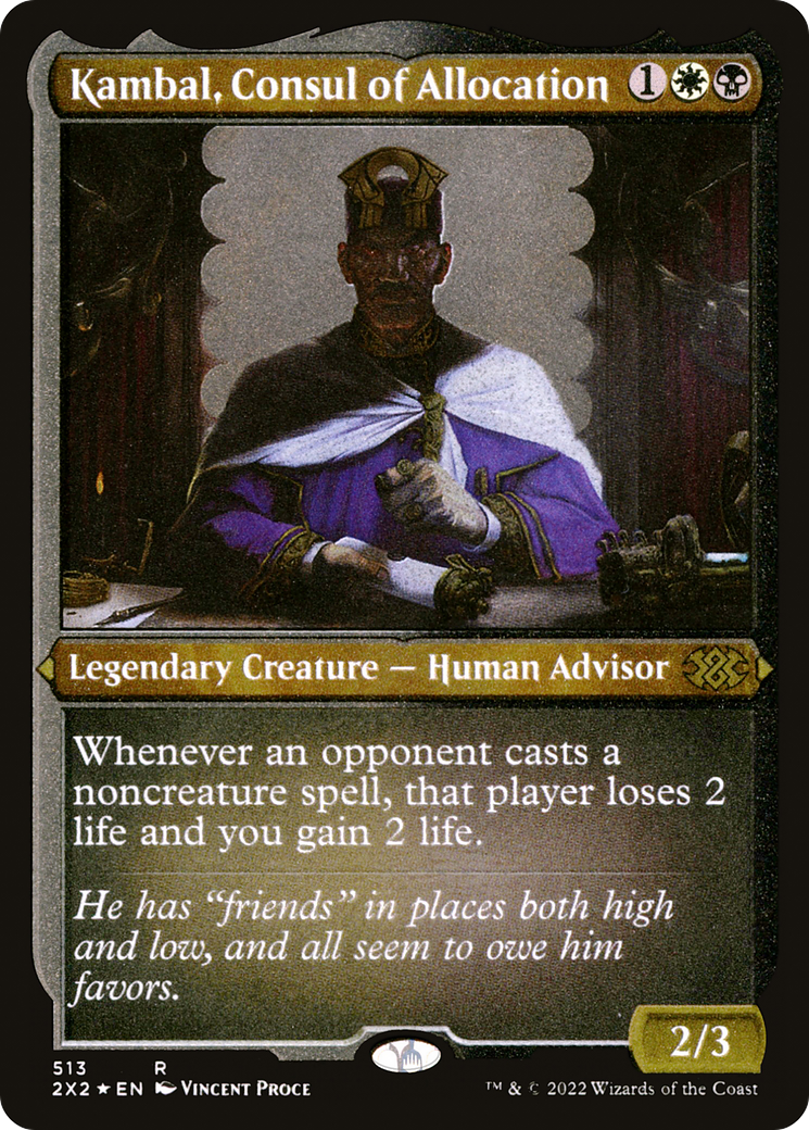Magic: The Gathering - Kambal, Consul of Allocation Foil - Double Masters 2022