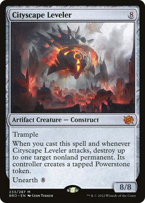 Magic: The Gathering - Cityscape Leveler Foil - The Brothers' War