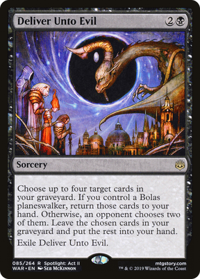 Magic: The Gathering - Deliver Unto Evil Foil - War of the Spark