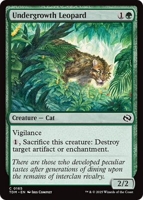 Magic: The Gathering - Undergrowth Leopard Foil - Tarkir: Dragonstorm
