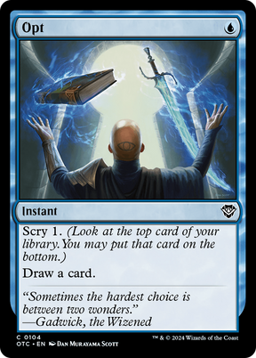 Magic: The Gathering - Opt - Outlaws of Thunder Junction Commander