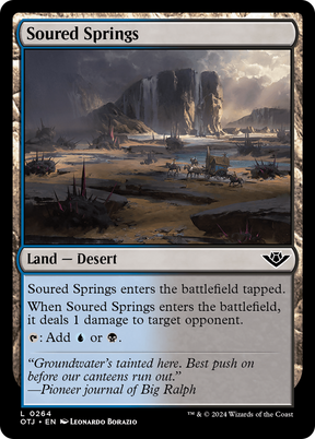 Magic: The Gathering - Soured Springs Foil - Outlaws of Thunder Junction