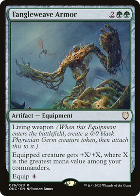 Magic: The Gathering - Tangleweave Armor Foil - Phyrexia: All Will Be One Commander