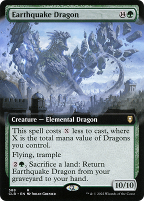 Magic: The Gathering - Earthquake Dragon Foil - Commander Legends: Battle for Baldur's Gate