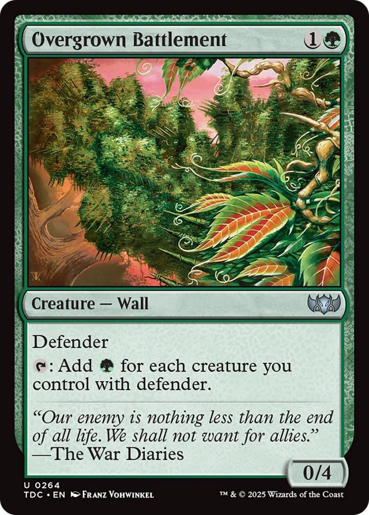 Magic: The Gathering - Overgrown Battlement - Tarkir: Dragonstorm Commander