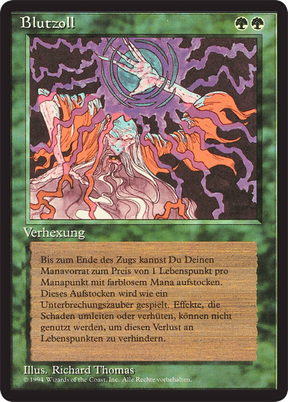 Magic: The Gathering - Blutzoll - Foreign Black Border