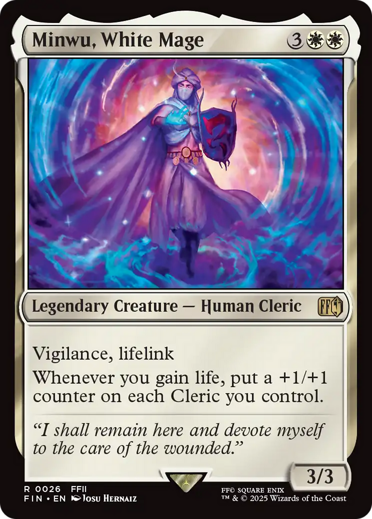 Magic: The Gathering - Minwu, White Mage Foil - Final Fantasy