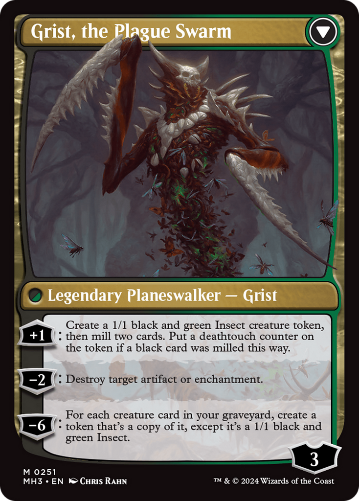 Magic: The Gathering - Grist, Voracious Larva // Grist, the Plague Swarm - Modern Horizons 3