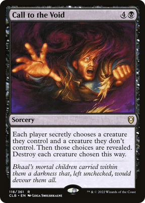 Magic: The Gathering - Call to the Void - Commander Legends: Battle for Baldur's Gate