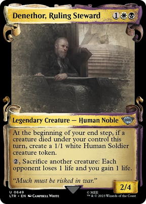 Magic: The Gathering - Denethor, Ruling Steward Foil - The Lord of the Rings: Tales of Middle-earth