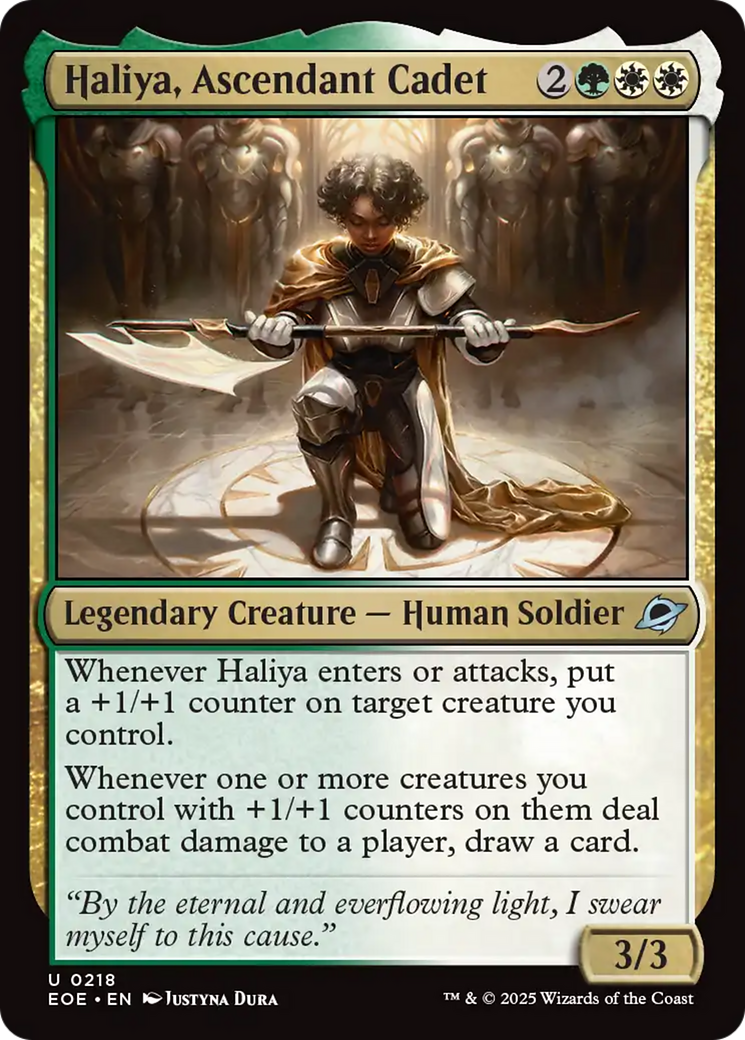 Magic: The Gathering - Haliya, Ascendant Cadet - Edge of Eternities