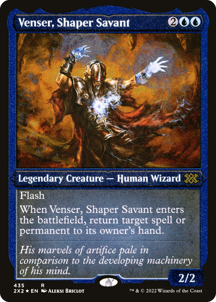 Magic: The Gathering - Venser, Shaper Savant Foil - Double Masters 2022