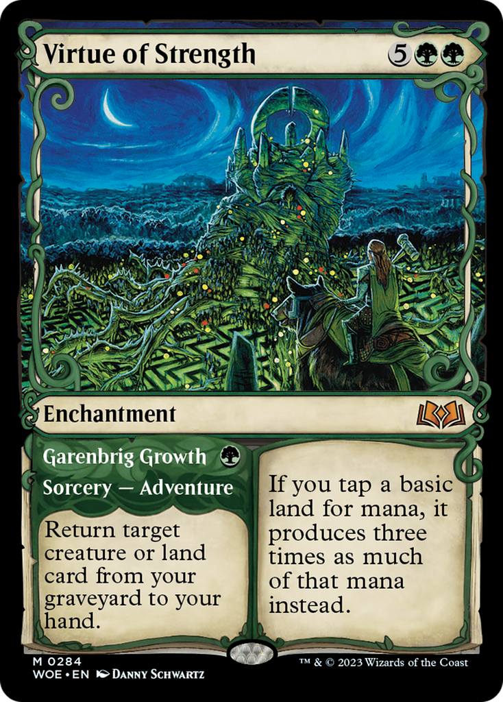 Magic: The Gathering - Virtue of Strength // Garenbrig Growth - Wilds of Eldraine