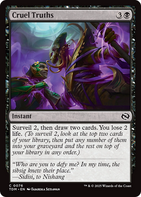 Magic: The Gathering - Cruel Truths Foil - Tarkir: Dragonstorm