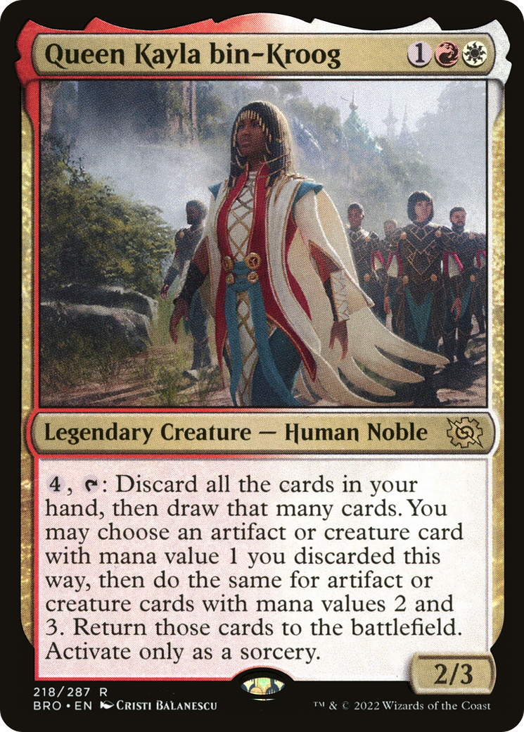 Magic: The Gathering - Queen Kayla bin-Kroog Foil - The Brothers' War
