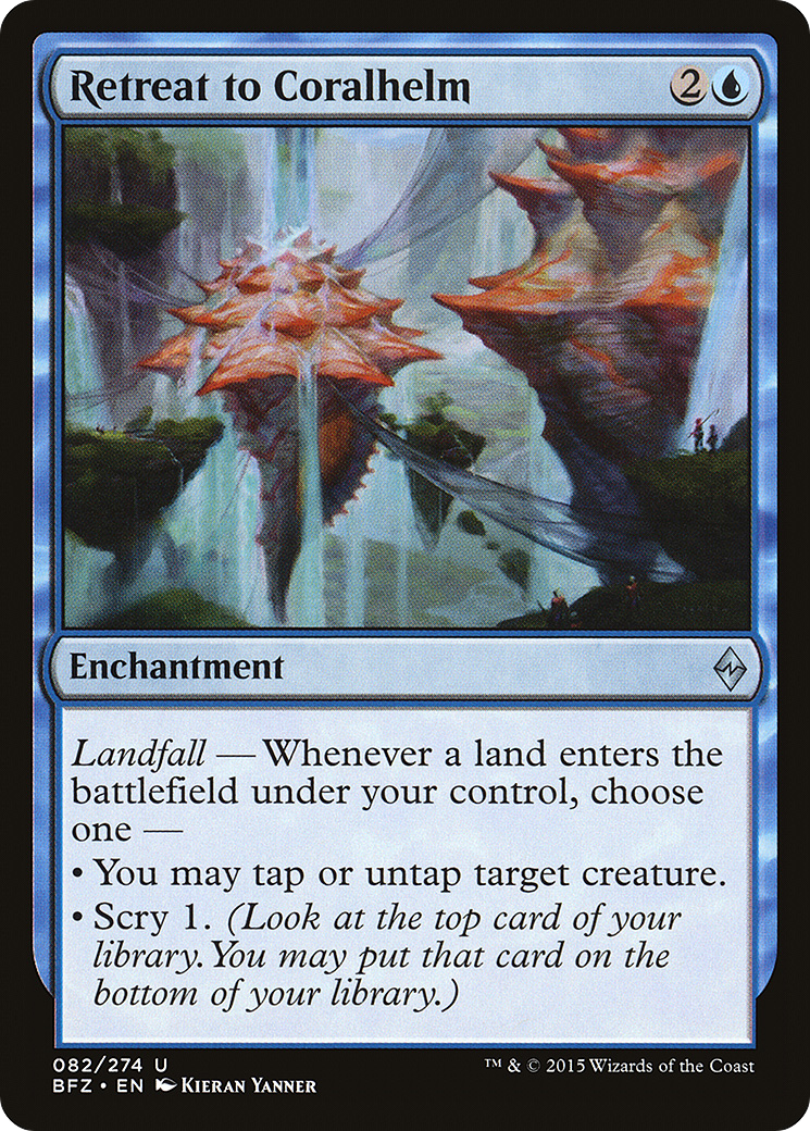 Magic: The Gathering - Retreat to Coralhelm Foil - Battle for Zendikar