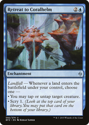 Magic: The Gathering - Retreat to Coralhelm Foil - Battle for Zendikar
