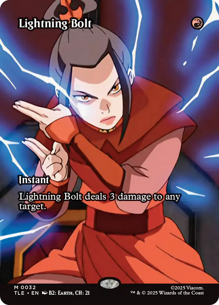 Magic: The Gathering - Lightning Bolt Foil - Avatar: The Last Airbender Eternal