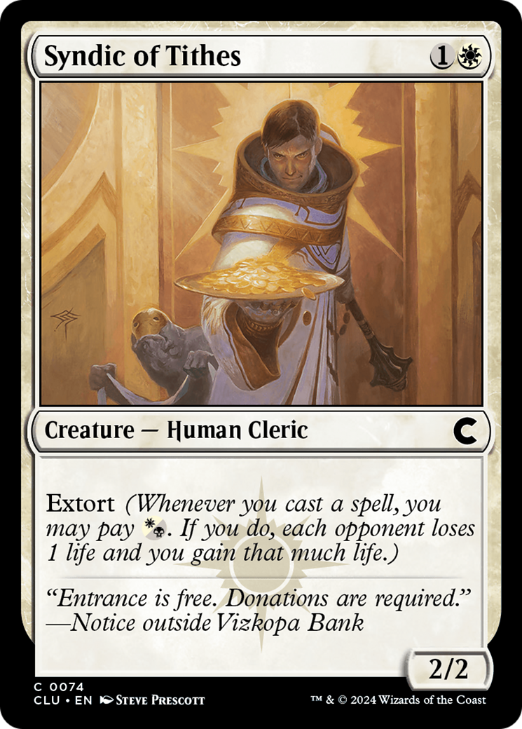 Magic: The Gathering - Syndic of Tithes - Ravnica: Clue Edition
