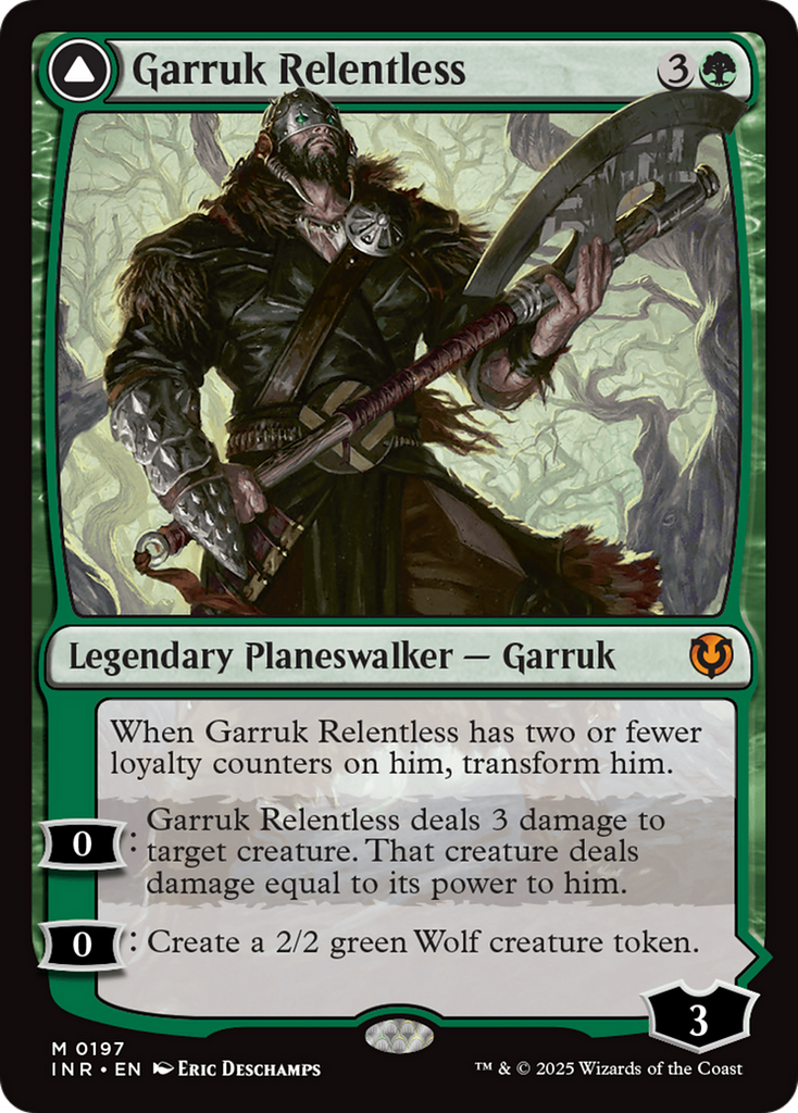 Magic: The Gathering - Garruk Relentless // Garruk, the Veil-Cursed - Innistrad Remastered