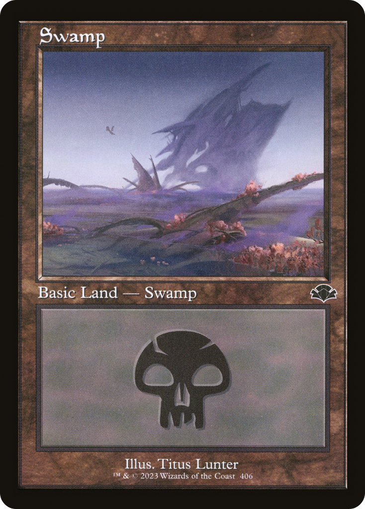 Magic: The Gathering - Swamp #406 Foil - Dominaria Remastered