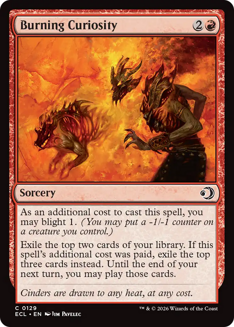 Magic: The Gathering - Burning Curiosity Foil - Lorwyn Eclipsed