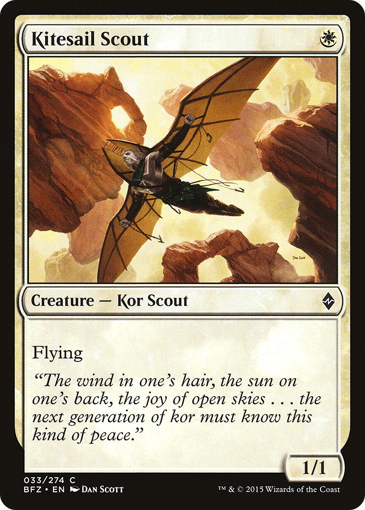 Magic: The Gathering - Kitesail Scout Foil - Battle for Zendikar