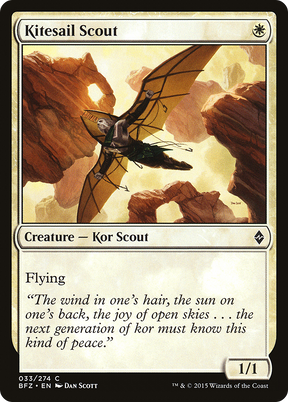 Magic: The Gathering - Kitesail Scout Foil - Battle for Zendikar