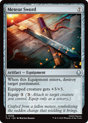 Magic: The Gathering - Meteor Sword Foil - Avatar: The Last Airbender
